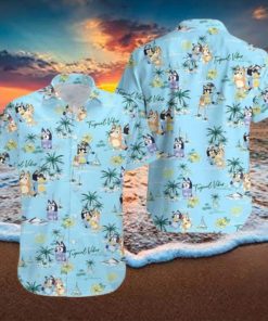 Beach Aloha Bluey Hawaiian Shirt Cartoon Lovers Gift