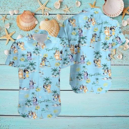 Beach Aloha Bluey Hawaiian Shirt Cartoon Lovers Gift