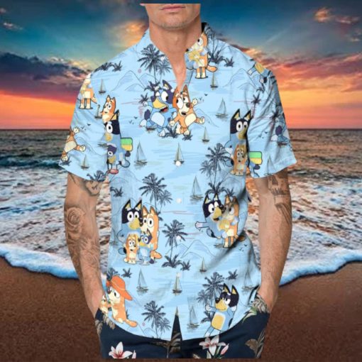 Beach Aloha Bluey Hawaiian Shirt Summer Gift For Friend