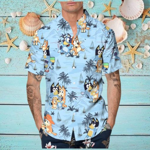 Beach Aloha Bluey Hawaiian Shirt Summer Gift For Friend