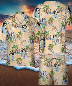 Beach Aloha Bluey Hawaiian Shirt Trendy Summer Gift