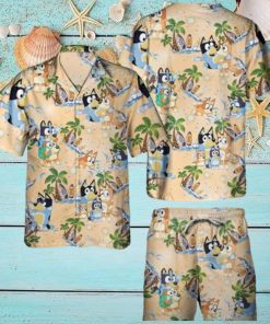 Beach Aloha Bluey Hawaiian Shirt Trendy Summer Gift