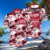 Summer Aloha Dachshund Funny Hawaiian Shirt Palm Leaves Pattern On Dark Theme