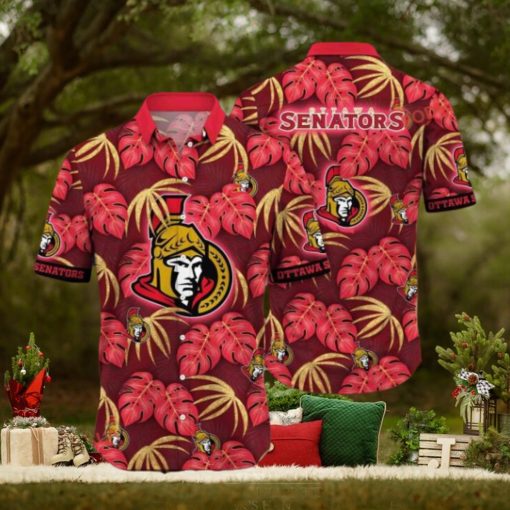 Beach Balls Aloha Shirt Ottawa Senators NHL Hawaiian Style