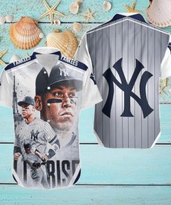 Beach Shirt 99 New York Yankees Aaron Judge All Rise Hawaiian Shirt For Men Women