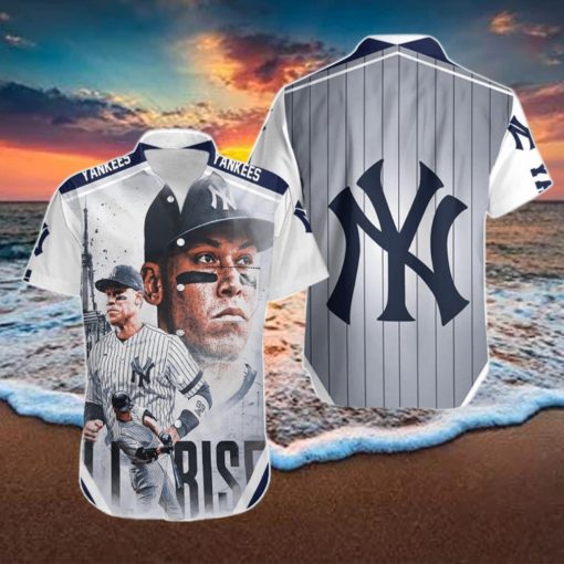 Beach Shirt 99 New York Yankees Aaron Judge All Rise Hawaiian Shirt For Men Women