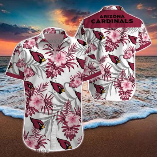 Beach Shirt Arizona Cardinals 3D Printing Hawaiian Shirt NFL Shirt For Fans