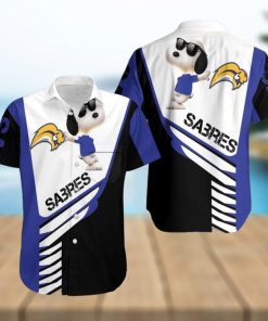 Beach Shirt Buffalo Sabres Snoopy For Fans 3D Hawaiian Shirt
