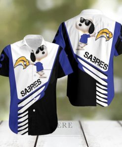 Beach Shirt Buffalo Sabres Snoopy For Fans 3D Hawaiian Shirt