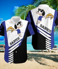 Beach Shirt Buffalo Sabres Snoopy For Fans 3D Hawaiian Shirt