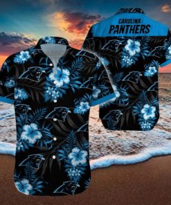 Beach Shirt Carolina Panthers 3D Printing Hawaiian Shirt NFL Shirt For Fans