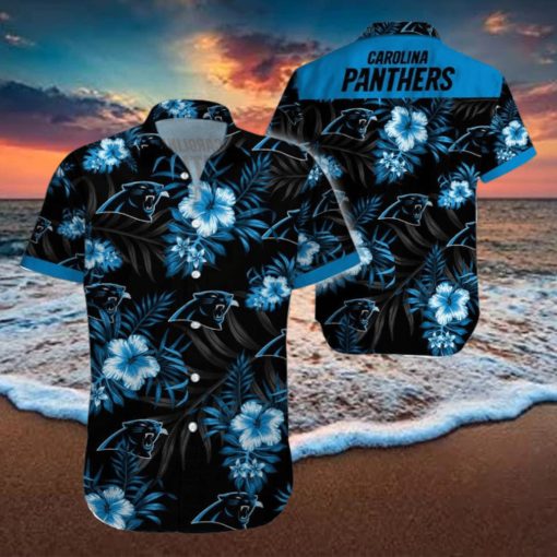 Beach Shirt Carolina Panthers 3D Printing Hawaiian Shirt NFL Shirt For Fans
