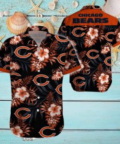 Beach Shirt Chicago Bears 3D Printing Hawaiian Shirt NFL Shirt For Fans