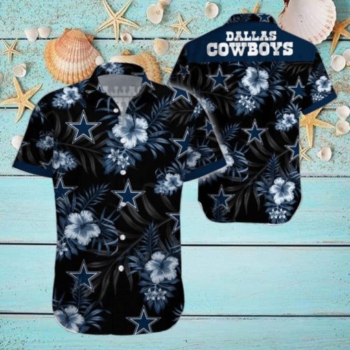 Beach Shirt Dallas Cowboys Tropical 3D Hawaiian Shirt Big Fans Gift