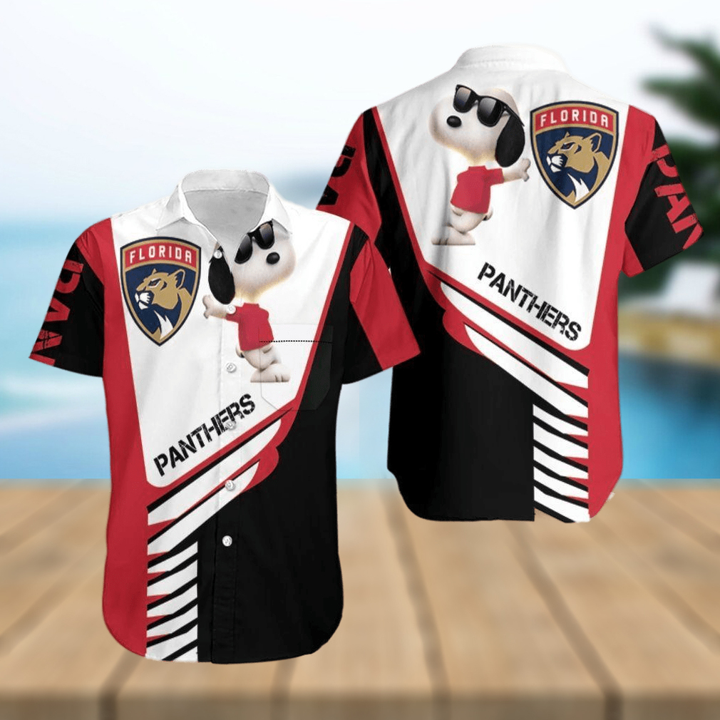 Beach Shirt Florida Panthers Snoopy For Fans 3D Hawaiian Shirt Beach Shirt Florida Panthers Snoopy For Fans 3D Hawaiian Shirt
