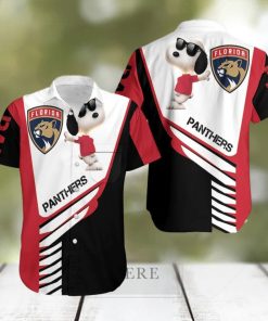 Beach Shirt Florida Panthers Snoopy For Fans 3D Hawaiian Shirt