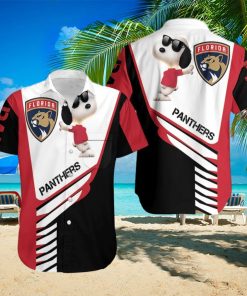 Beach Shirt Florida Panthers Snoopy For Fans 3D Hawaiian Shirt