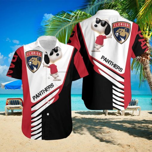Beach Shirt Florida Panthers Snoopy For Fans 3D Hawaiian Shirt