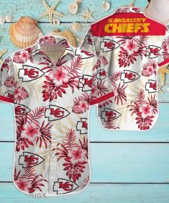 Beach Shirt Kansas City Chiefs Tropical 3D Hawaiian Shirt Big Fans Gift