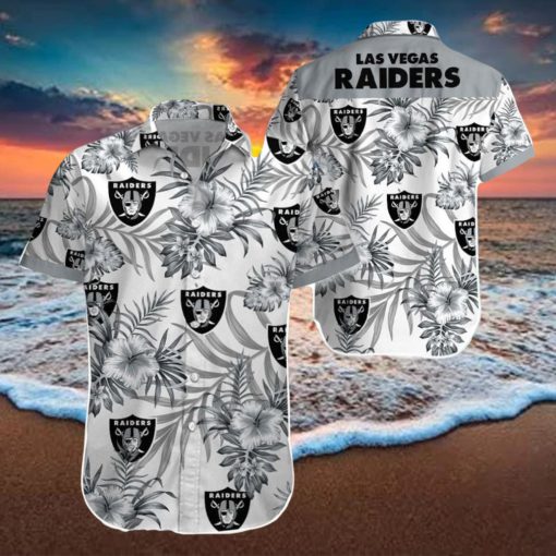 Beach Shirt Las Vegas Raiders 3D Printing Hawaiian Shirt NFL Shirt For Fans