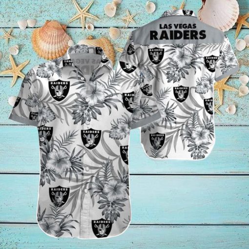 Beach Shirt Las Vegas Raiders 3D Printing Hawaiian Shirt NFL Shirt For Fans