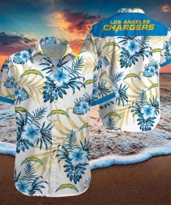 Beach Shirt Los Angeles Chargers 3D Printing Hawaiian Shirt NFL Shirt For Fans