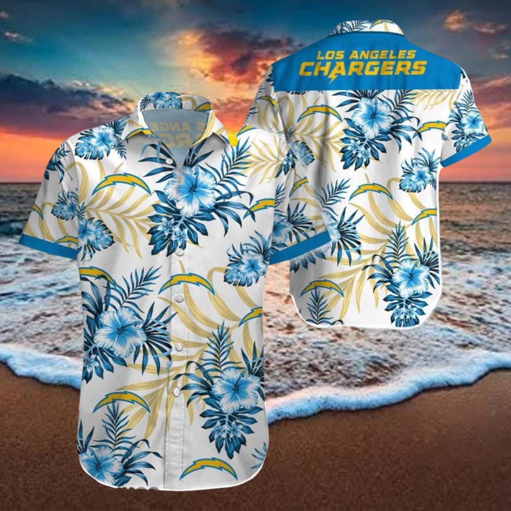 Beach Shirt Los Angeles Chargers 3D Printing Hawaiian Shirt NFL Shirt For Fans Beach Shirt Los Angeles Chargers 3D Printing Hawaiian Shirt NFL Shirt For Fans