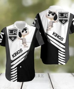 Beach Shirt Los Angeles Kings Snoopy For Fans 3D Hawaiian Shirt