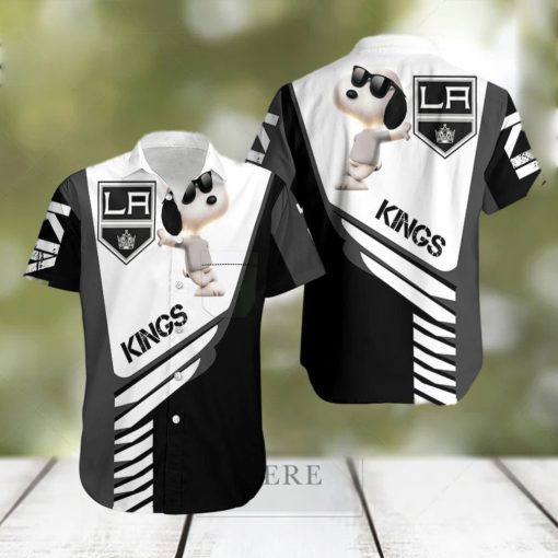Beach Shirt Los Angeles Kings Snoopy For Fans 3D Hawaiian Shirt