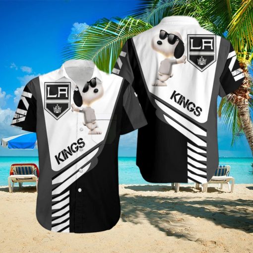 Beach Shirt Los Angeles Kings Snoopy For Fans 3D Hawaiian Shirt
