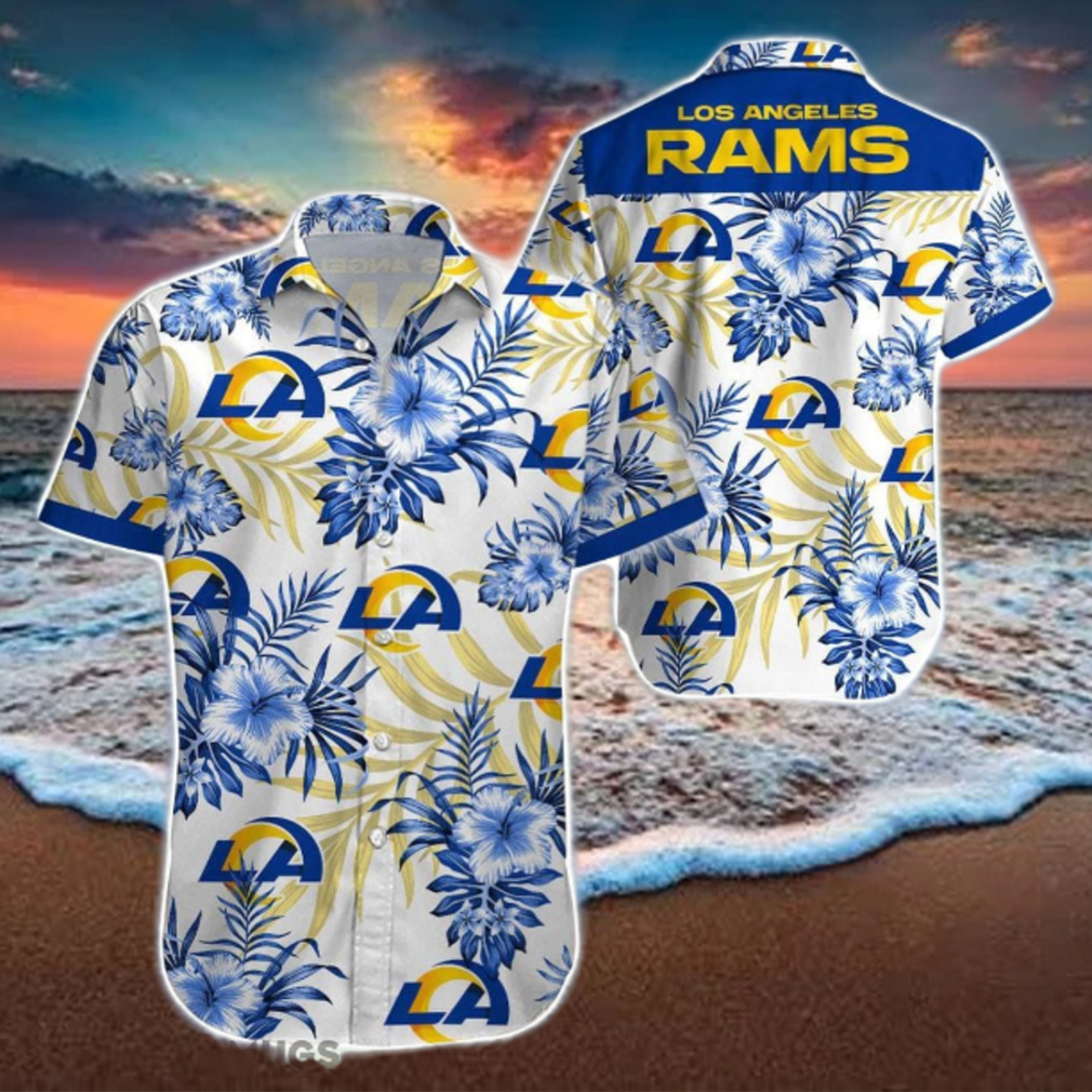 Beach Shirt Los Angeles Rams 3D Printing Hawaiian Shirt NFL Shirt For Fans Beach Shirt Los Angeles Rams 3D Printing Hawaiian Shirt NFL Shirt For Fans