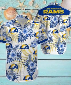 Beach Shirt Los Angeles Rams 3D Printing Hawaiian Shirt NFL Shirt For Fans