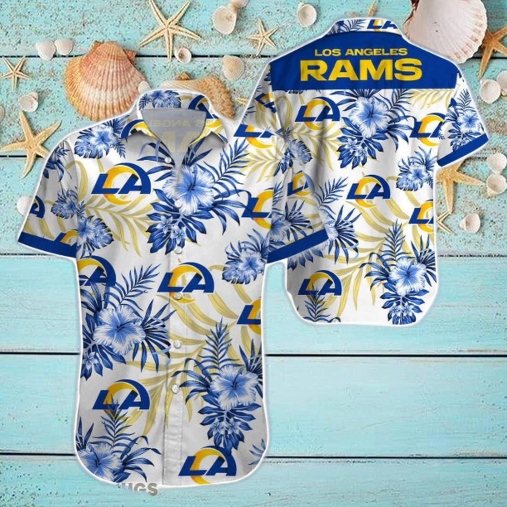 Beach Shirt Los Angeles Rams 3D Printing Hawaiian Shirt NFL Shirt For Fans Beach Shirt Los Angeles Rams 3D Printing Hawaiian Shirt NFL Shirt For Fans