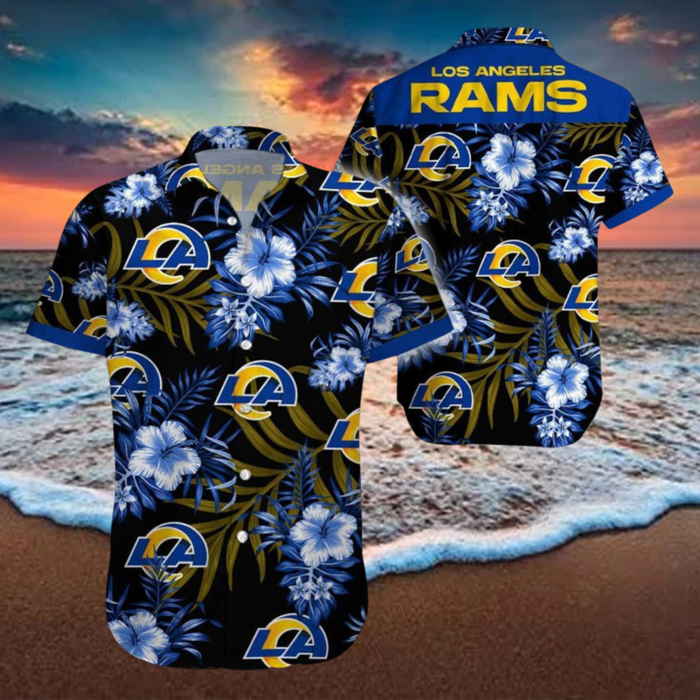 Beach Shirt Los Angeles Rams Tropical 3D Hawaiian Shirt Big Fans Gift Beach Shirt Los Angeles Rams Tropical 3D Hawaiian Shirt Big Fans Gift
