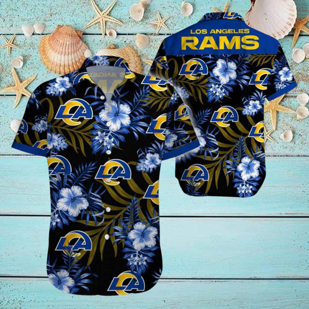 Beach Shirt Los Angeles Rams Tropical 3D Hawaiian Shirt Big Fans Gift Beach Shirt Los Angeles Rams Tropical 3D Hawaiian Shirt Big Fans Gift
