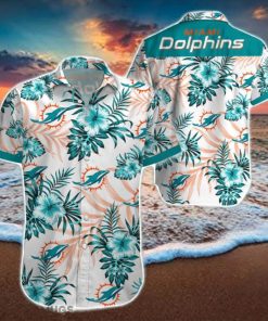 Beach Shirt Miami Dolphins 3D Printing Hawaiian Shirt NFL Shirt For Fans