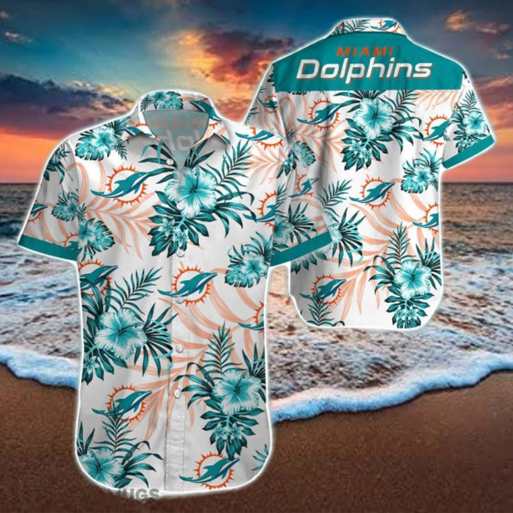 Beach Shirt Miami Dolphins 3D Printing Hawaiian Shirt NFL Shirt For Fans Beach Shirt Miami Dolphins 3D Printing Hawaiian Shirt NFL Shirt For Fans