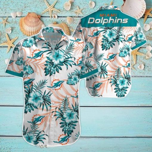 Beach Shirt Miami Dolphins 3D Printing Hawaiian Shirt NFL Shirt For Fans