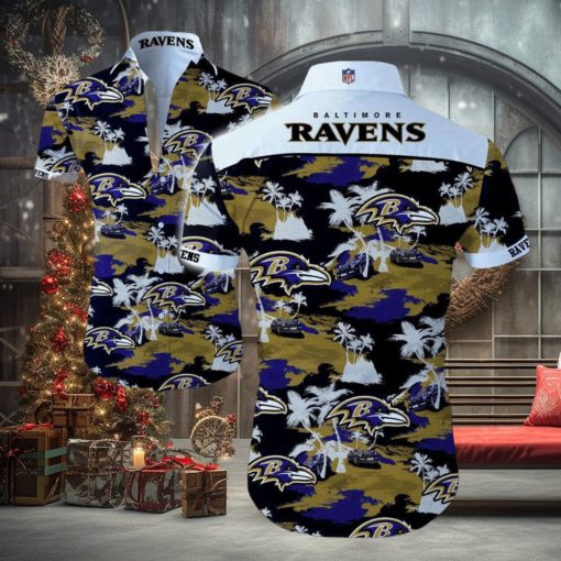 Beach Shirt NFL Baltimore Ravens Hawaiian Shirt For Men And Women