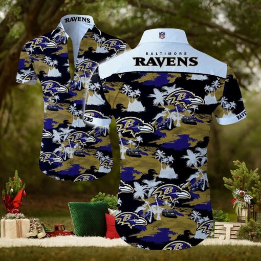 Beach Shirt NFL Baltimore Ravens Hawaiian Shirt For Men And Women