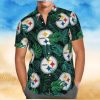 Pittsburgh Steelers Nfl Custom Hawaiian Shirt   Short  T Shirt Hawaiian Pattern Print For Sports Fans