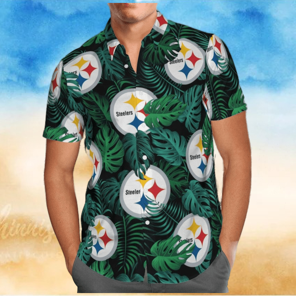 Beach Shirt NFL Pittsburgh Steelers Tropical Hawaiian Shirt Beach Shirt NFL Pittsburgh Steelers Tropical Hawaiian Shirt