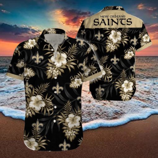 Beach Shirt New Orleans Saints Tropical 3D Hawaiian Shirt Big Fans Gift