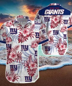 Beach Shirt New York Giants 3D Printing Hawaiian Shirt NFL Shirt For Fans