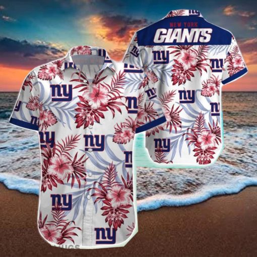 Beach Shirt New York Giants 3D Printing Hawaiian Shirt NFL Shirt For Fans