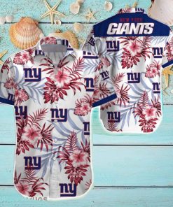 Beach Shirt New York Giants 3D Printing Hawaiian Shirt NFL Shirt For Fans
