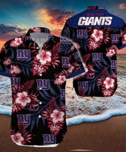 Beach Shirt New York Giants Tropical 3D Hawaiian Shirt Big Fans Gift