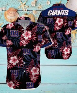 Beach Shirt New York Giants Tropical 3D Hawaiian Shirt Big Fans Gift