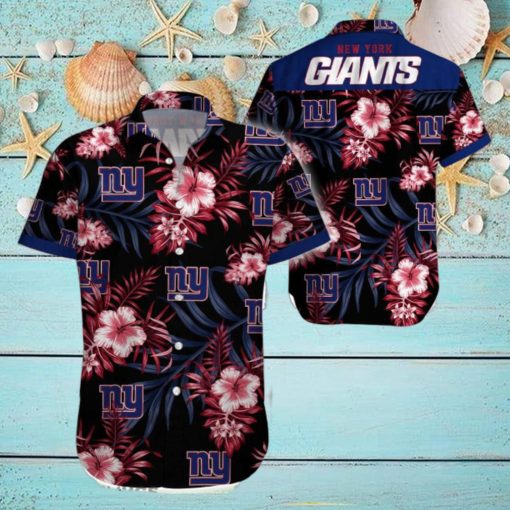 Beach Shirt New York Giants Tropical 3D Hawaiian Shirt Big Fans Gift