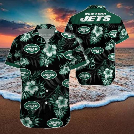 Beach Shirt New York Jets Tropical 3D Hawaiian Shirt Big Fans Gift